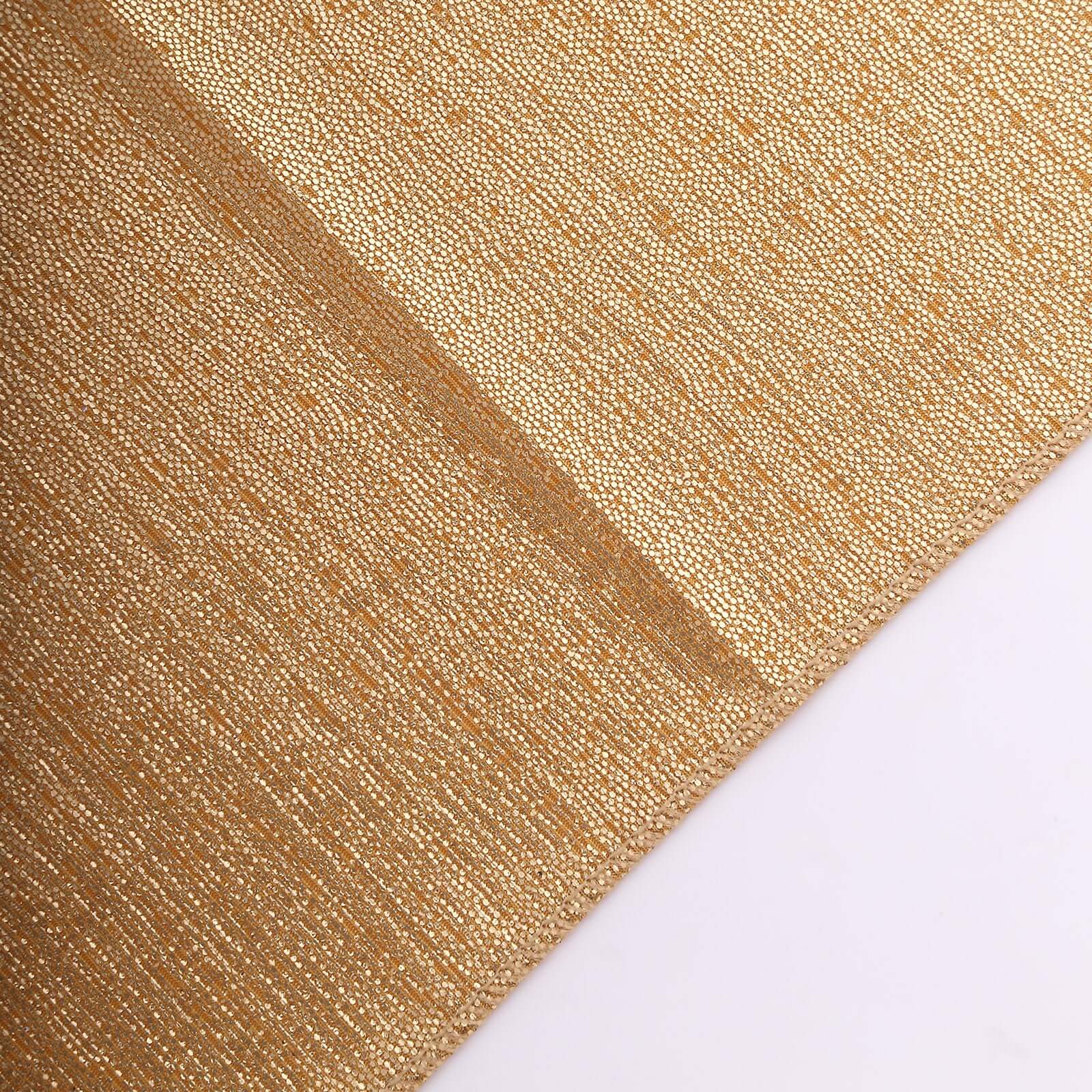 5 Pack Polyester 20"x20" Napkins Gold Shimmer Sequin Dots - Luminous Cloth Napkins for Stylish Gatherings - Bell Racket Store