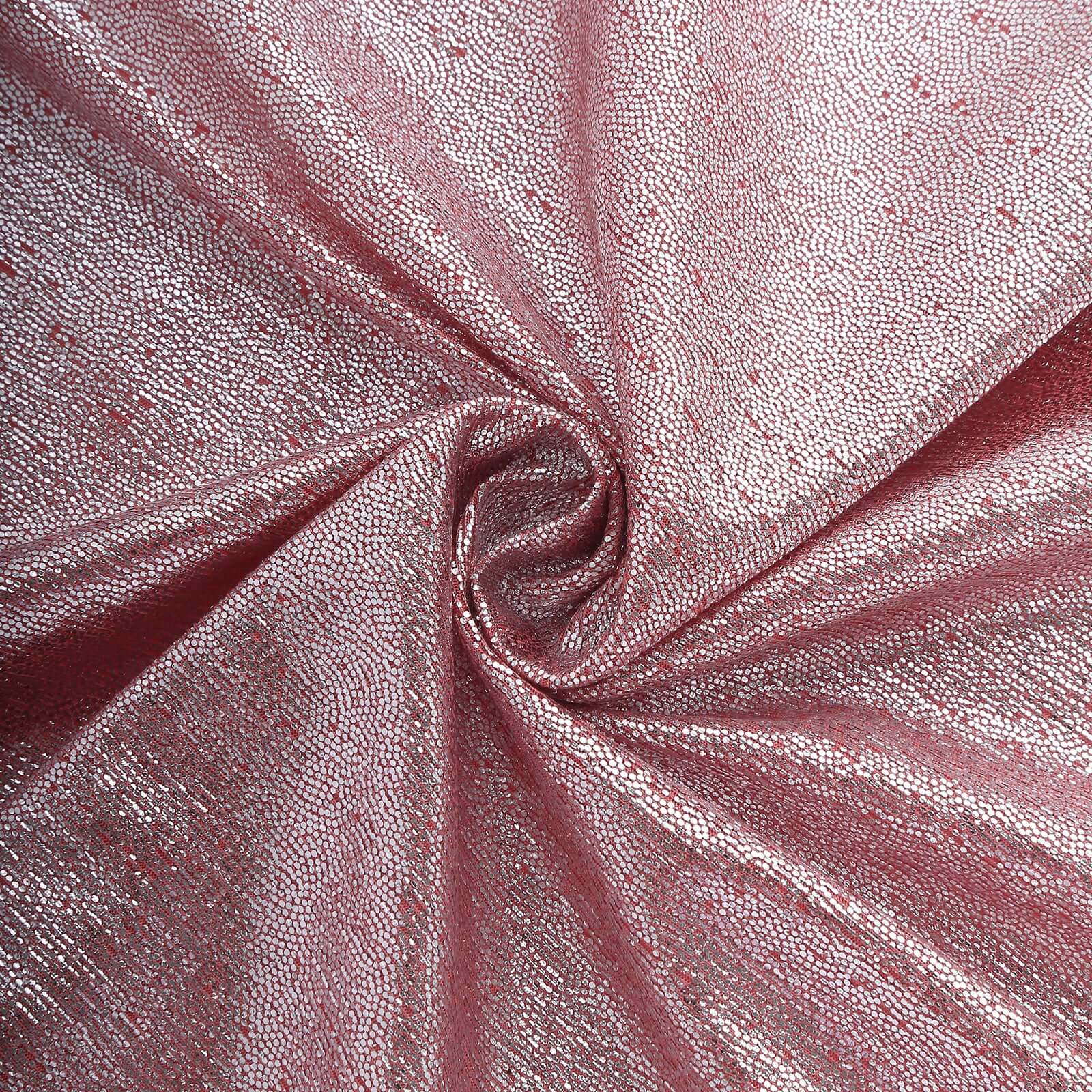 5 Pack Polyester 20"x20" Napkins Rose Gold Shimmer Sequin Dots - Luminous Cloth Napkins - Bell Racket Store