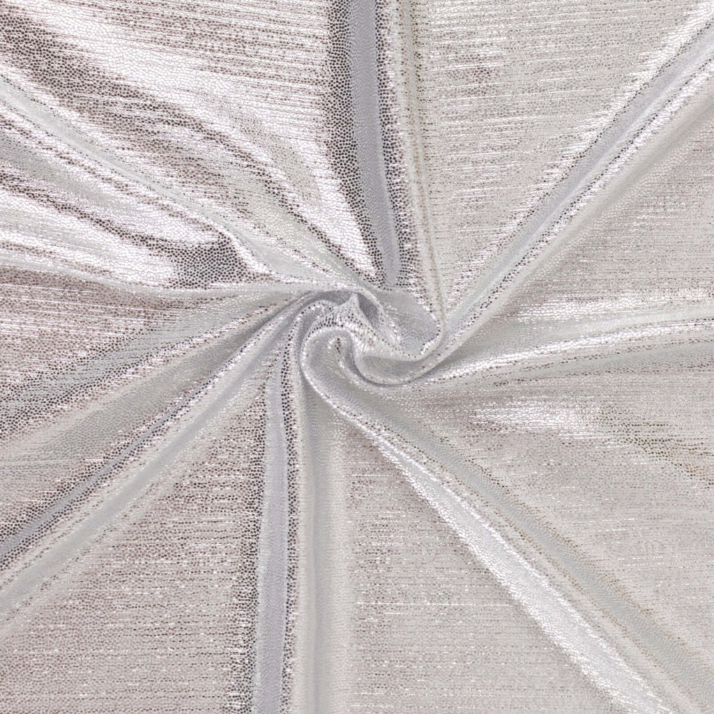 5 Pack Polyester 20"x20" Napkins Silver Shimmer Sequin Dots - Luminous Cloth Napkins - Bell Racket Store