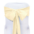 5 Pack Polyester Chair Sashes Beige 6"x108"