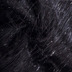 5 Pack Polyester Chair Sashes Black Metallic Tinsel Fringe - Easy to Use Chair Bows 6"x108" - Bell Racket Store