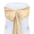 5 Pack Polyester Chair Sashes Champagne 6"x108"