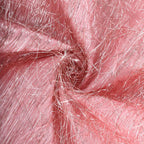 5 Pack Polyester Chair Sashes Rose Gold Metallic Tinsel Fringe - Easy to Use Chair Bows 6"x108" - Bell Racket Store