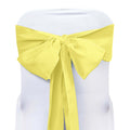 5 Pack Polyester Chair Sashes Yellow 6"x108"