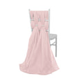 5 Pack Chiffon Chair Sashes Blush - Soft & Lightweight Designer Chair Bows 22"x78"