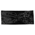 5 Pack Premium Crushed Velvet Chair Sashes Black Ruffle Style - Textured Chair Bands for Stunning Event Decor - Bell Racket Store