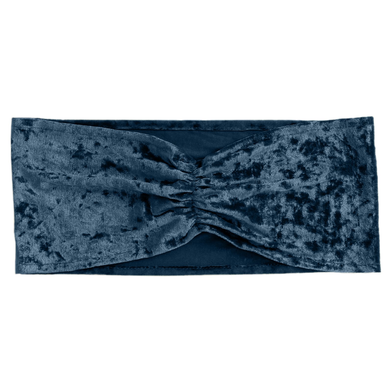 5 Pack Premium Crushed Velvet Chair Sashes Navy Blue Ruffle Style - Textured Chair Bands for Stunning Event Decor - Bell Racket Store