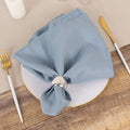 5 Pack Premium Polyester 20"x20" Napkins Dusty Blue - Wrinkle - Resistant & Durable Dinner Napkins - Bell Racket Store