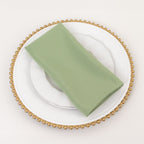5 Pack Premium Polyester 20"x20" Napkins Sage Green - Wrinkle - Resistant & Durable Dinner Napkins - Bell Racket Store
