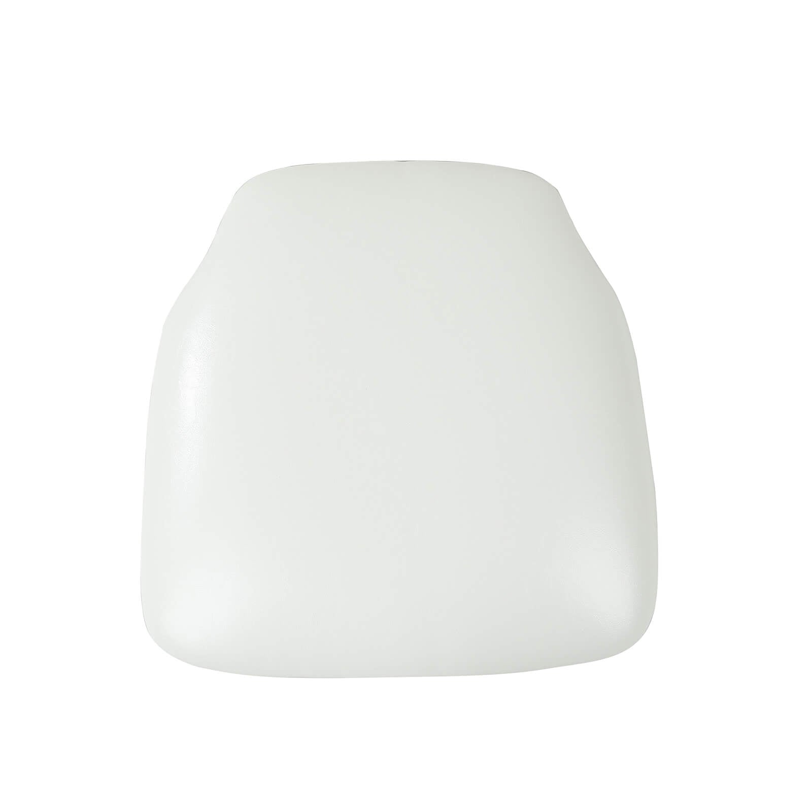 5 Pack PU Leather 1.5" Thick Seat Pads with Wood Backing for Chiavari Chairs White - Memory Foam Tie - Less Non - Slip Design 16" - Bell Racket Store