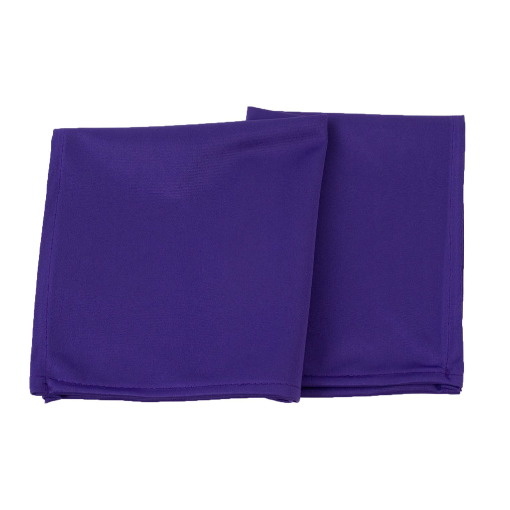 5 Pack Purple Scuba Napkins â€“ 17"x17", Wrinkle - Free & Stain Resistant Cloth Napkins - Bell Racket Store