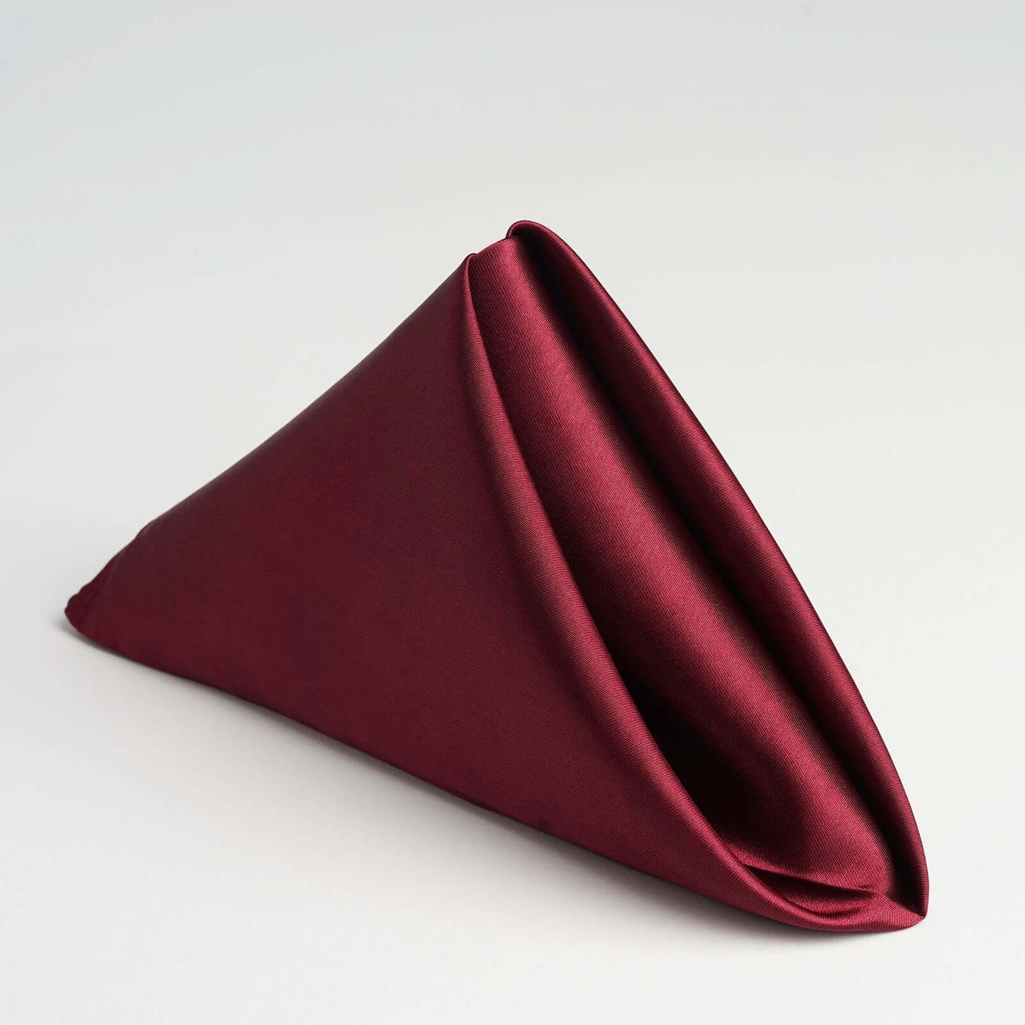 5 Pack Satin 20"x20" Napkins Burgundy - Luxurious Shine & Smooth Dinner Napkins - NestOCart
