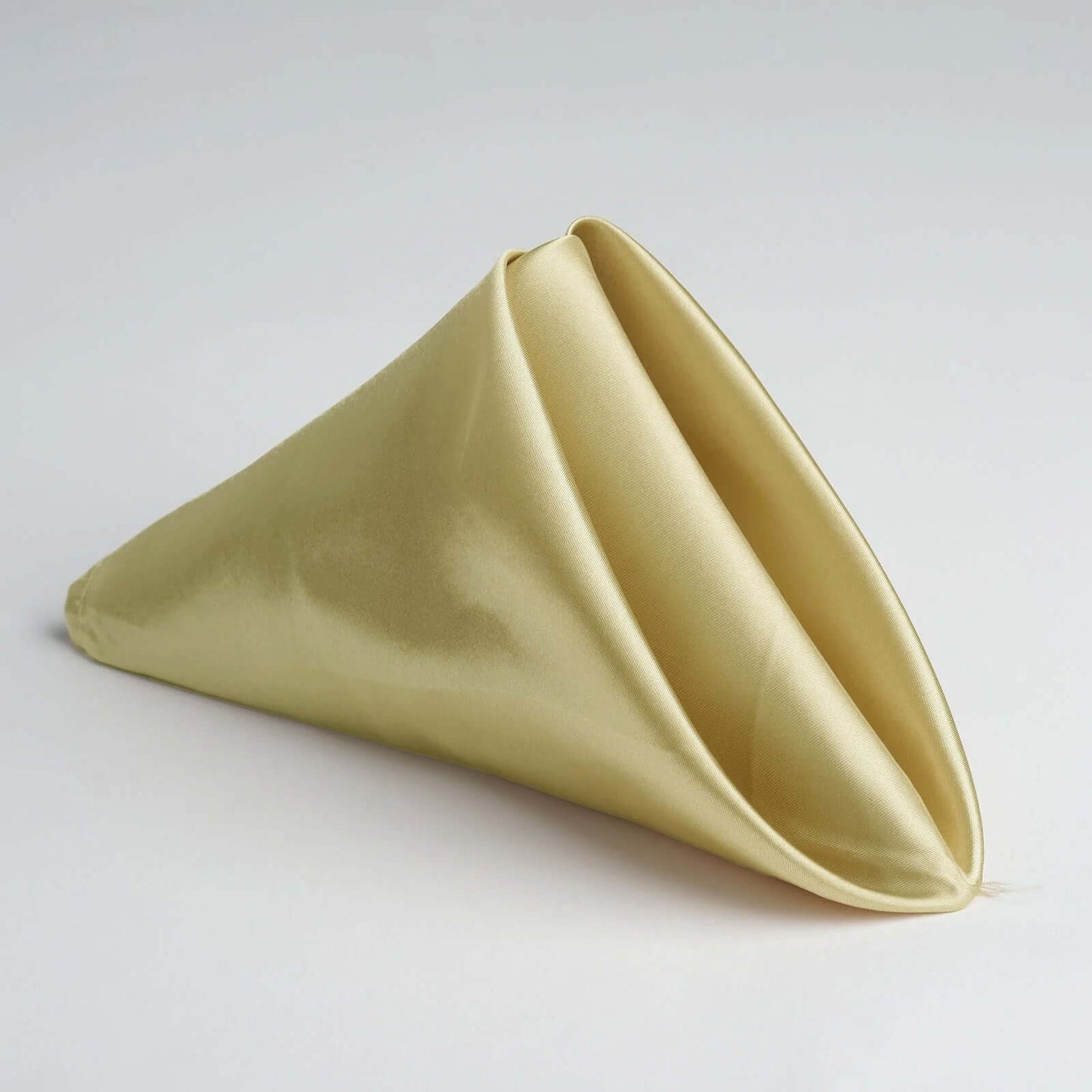 5 Pack Satin 20"x20" Napkins Champagne - Luxurious Shine & Smooth Dinner Napkins - NestOCart