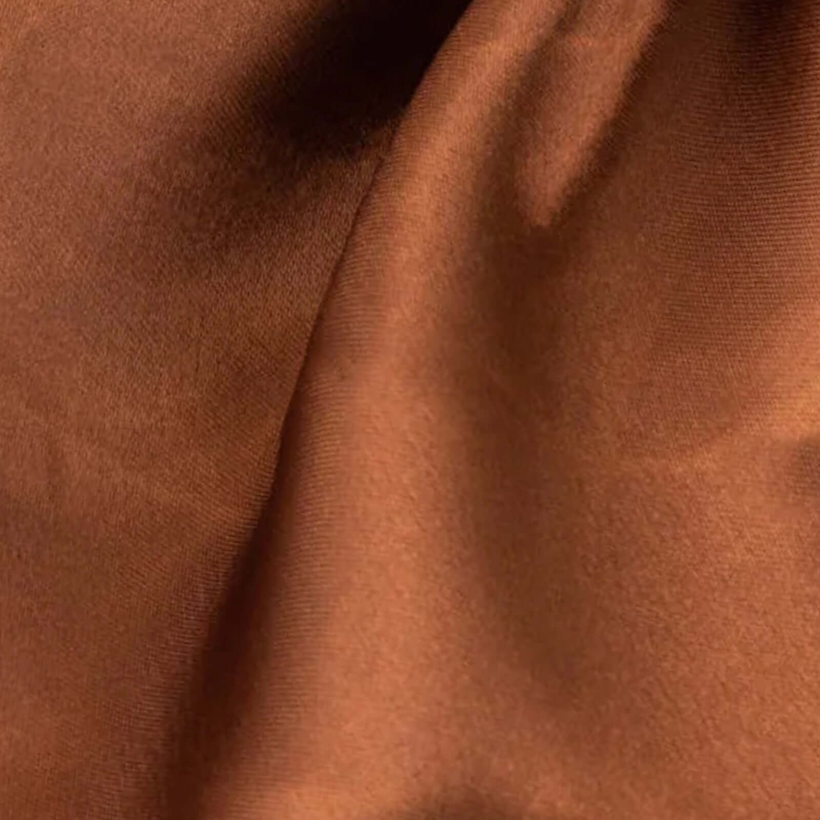 5 Pack Satin 20"x20" Napkins Cinnamon Brown - Luxurious Shine & Smooth Dinner Napkins - Bell Racket Store