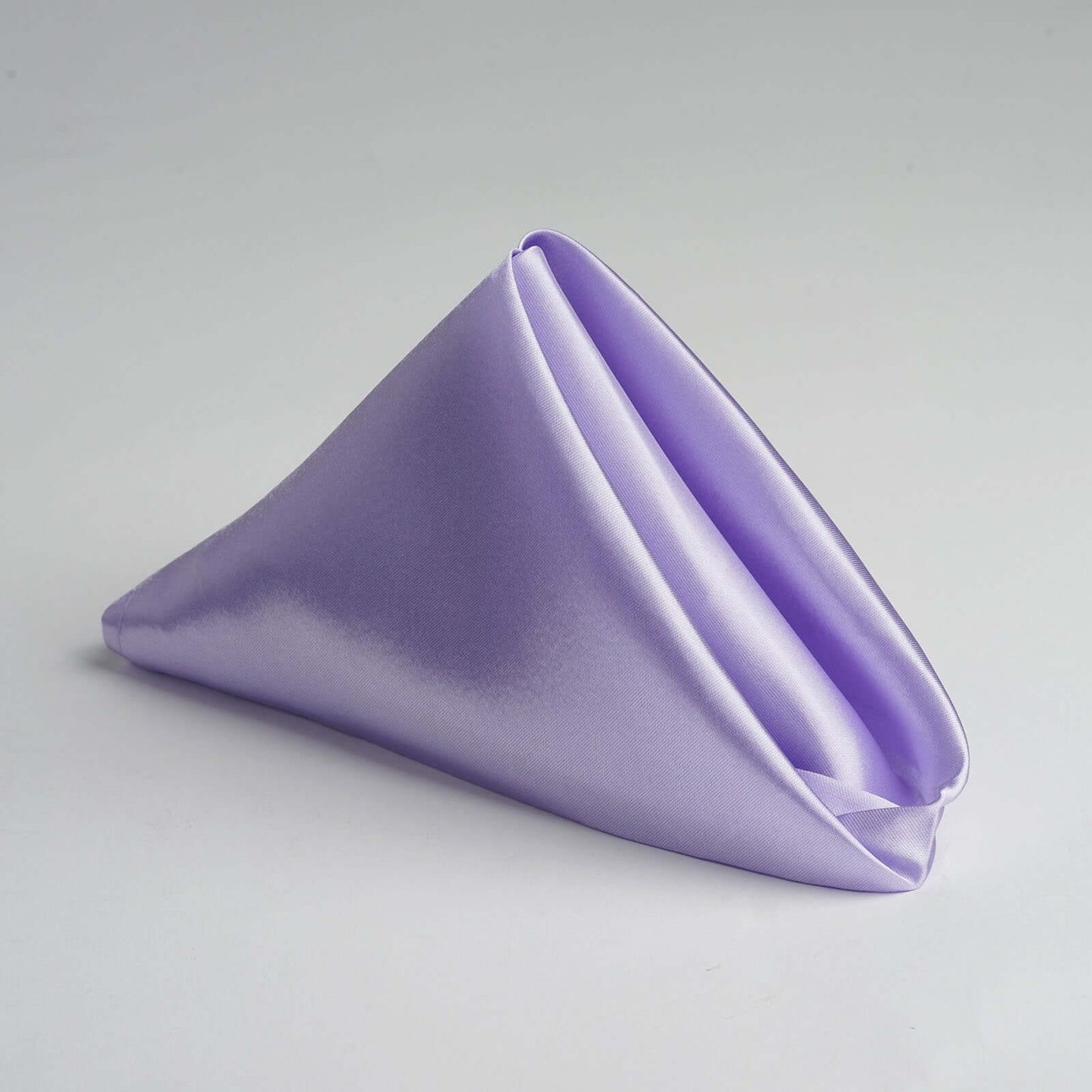 5 Pack Satin 20"x20" Napkins Lavender Lilac - Luxurious Shine & Smooth Dinner Napkins - NestOCart