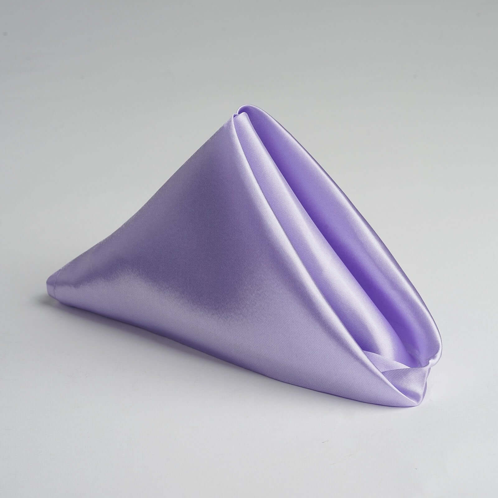 5 Pack Satin 20"x20" Napkins Lavender Lilac - Luxurious Shine & Smooth Dinner Napkins - NestOCart
