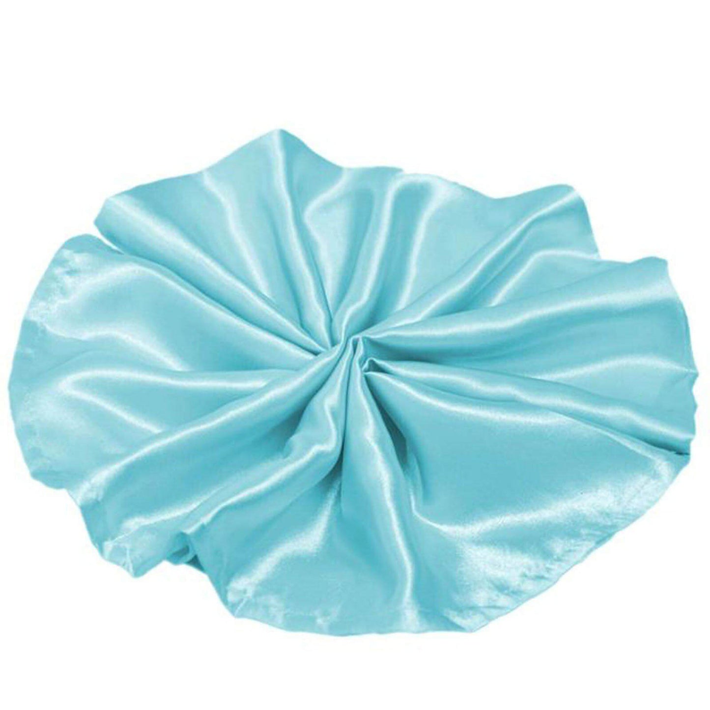 5 Pack Satin 20"x20" Napkins Light Blue - Luxurious Shine & Smooth Dinner Napkins - NestOCart