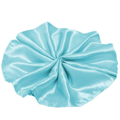 5 Pack Satin 20"x20" Napkins Light Blue - Luxurious Shine & Smooth Dinner Napkins - NestOCart