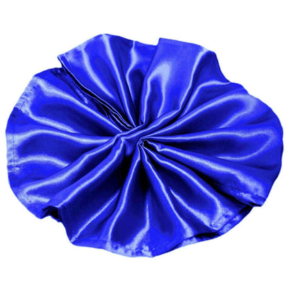 5 Pack Satin 20"x20" Napkins Royal Blue - Luxurious Shine & Smooth Dinner Napkins - NestOCart