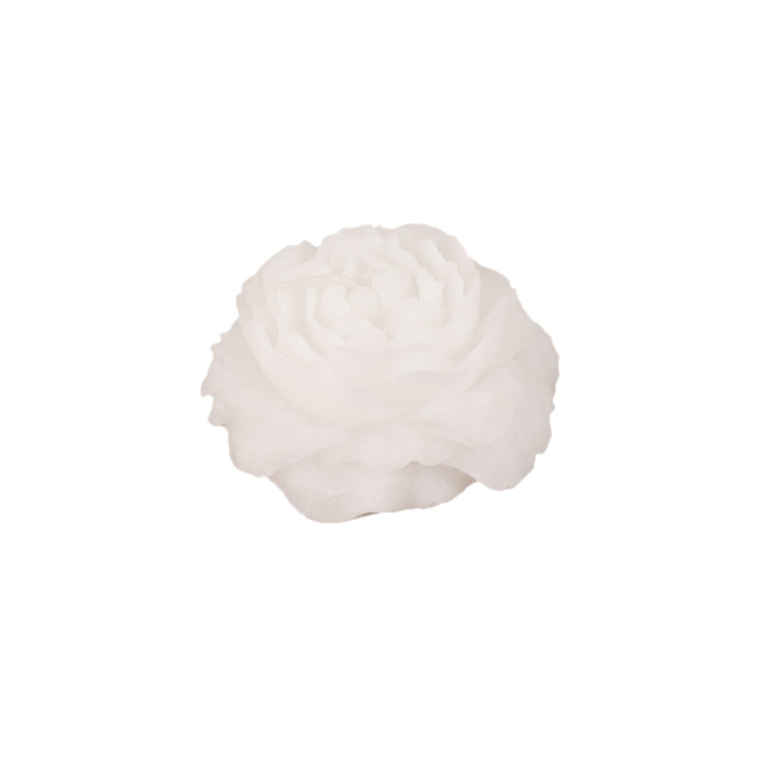 5 - Pack Scented Candles Floating Peony Flower Design White Wax - Decorative Party Favors with Individual Gift Boxes & Ribbons 3" - Bell Racket Store
