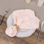 5 Pack Scuba 20"x20" Napkins Blush - Durable & Reusable Dinner Napkins - Bell Racket Store
