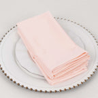 5 Pack Scuba 20"x20" Napkins Blush - Durable & Reusable Dinner Napkins - Bell Racket Store