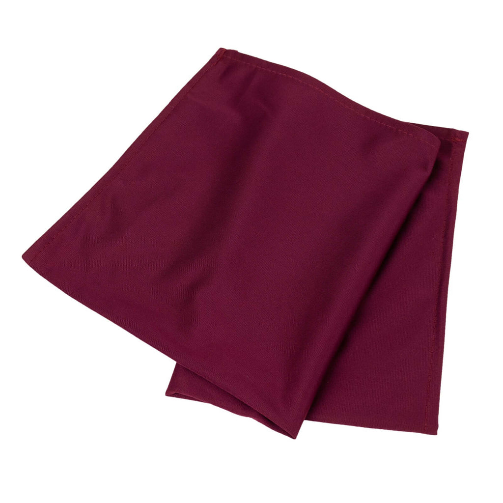 5 Pack Scuba 20"x20" Napkins Burgundy - Durable & Reusable Dinner Napkins - Bell Racket Store