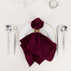 5 Pack Scuba 20"x20" Napkins Burgundy - Durable & Reusable Dinner Napkins - Bell Racket Store