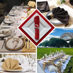 5 Pack Scuba 20"x20" Napkins Dusty Blue - Durable & Reusable Dinner Napkins - Bell Racket Store