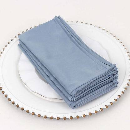 5 Pack Scuba 20"x20" Napkins Dusty Blue - Durable & Reusable Dinner Napkins - Bell Racket Store
