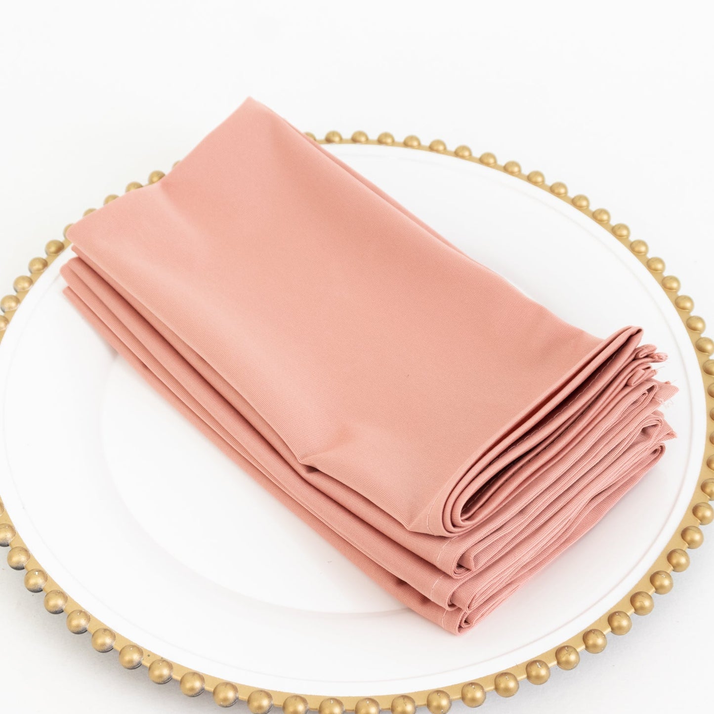 5 Pack Scuba 20"x20" Napkins Dusty Rose - Durable & Reusable Dinner Napkins - Bell Racket Store