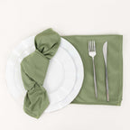 5 Pack Scuba 20"x20" Napkins Dusty Sage Green - Durable & Reusable Dinner Napkins - Bell Racket Store