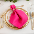 5 Pack Scuba 20"x20" Napkins Fuchsia - Durable & Reusable Dinner Napkins - Bell Racket Store