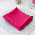 5 Pack Scuba 20"x20" Napkins Fuchsia - Durable & Reusable Dinner Napkins - Bell Racket Store