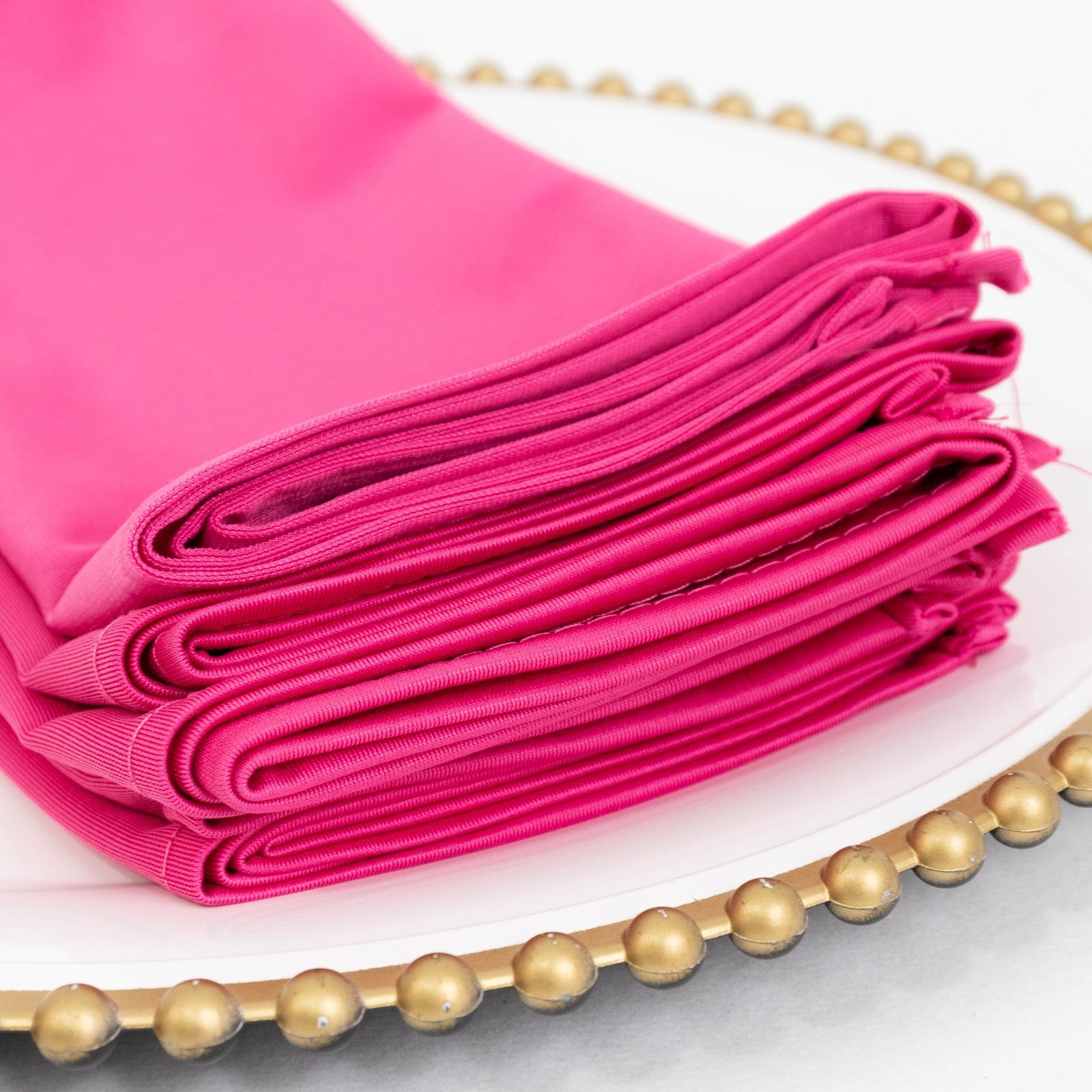 5 Pack Scuba 20"x20" Napkins Fuchsia - Durable & Reusable Dinner Napkins - Bell Racket Store