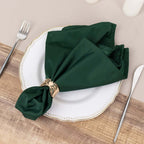 5 Pack Scuba 20"x20" Napkins Hunter Emerald Green - Durable & Reusable Dinner Napkins - Bell Racket Store