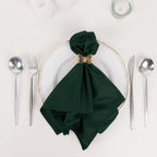 5 Pack Scuba 20"x20" Napkins Hunter Emerald Green - Durable & Reusable Dinner Napkins - Bell Racket Store