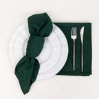 5 Pack Scuba 20"x20" Napkins Hunter Emerald Green - Durable & Reusable Dinner Napkins - Bell Racket Store