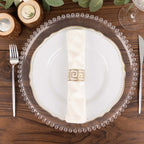 5 Pack Scuba 20"x20" Napkins Ivory - Durable & Reusable Dinner Napkins - Bell Racket Store