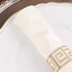 5 Pack Scuba 20"x20" Napkins Ivory - Durable & Reusable Dinner Napkins - Bell Racket Store