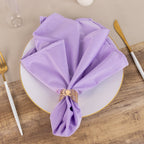 5 Pack Scuba 20"x20" Napkins Lavender Lilac - Durable & Reusable Dinner Napkins - Bell Racket Store