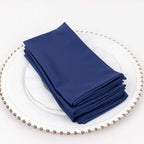 5 Pack Scuba 20"x20" Napkins Navy Blue - Durable & Reusable Dinner Napkins - Bell Racket Store