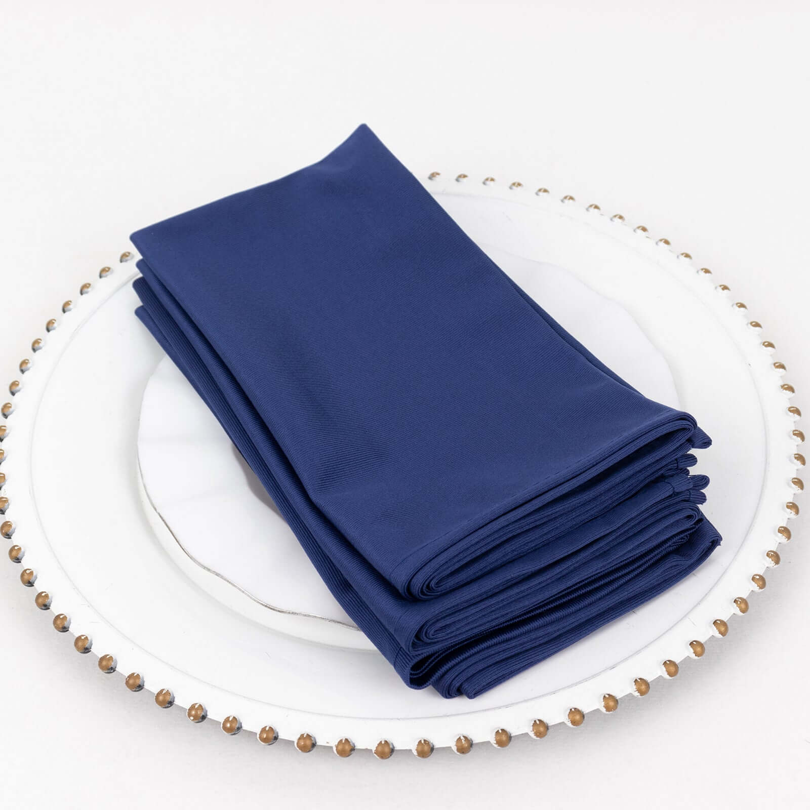 5 Pack Scuba 20"x20" Napkins Navy Blue - Durable & Reusable Dinner Napkins - Bell Racket Store