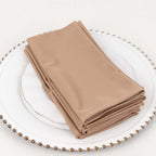 5 Pack Scuba 20"x20" Napkins Nude - Durable & Reusable Dinner Napkins - Bell Racket Store