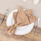 5 Pack Scuba 20"x20" Napkins Nude - Durable & Reusable Dinner Napkins - Bell Racket Store