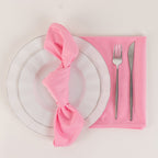 5 Pack Scuba 20"x20" Napkins Pink - Durable & Reusable Dinner Napkins - Bell Racket Store