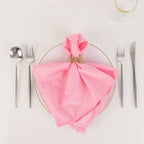 5 Pack Scuba 20"x20" Napkins Pink - Durable & Reusable Dinner Napkins - Bell Racket Store