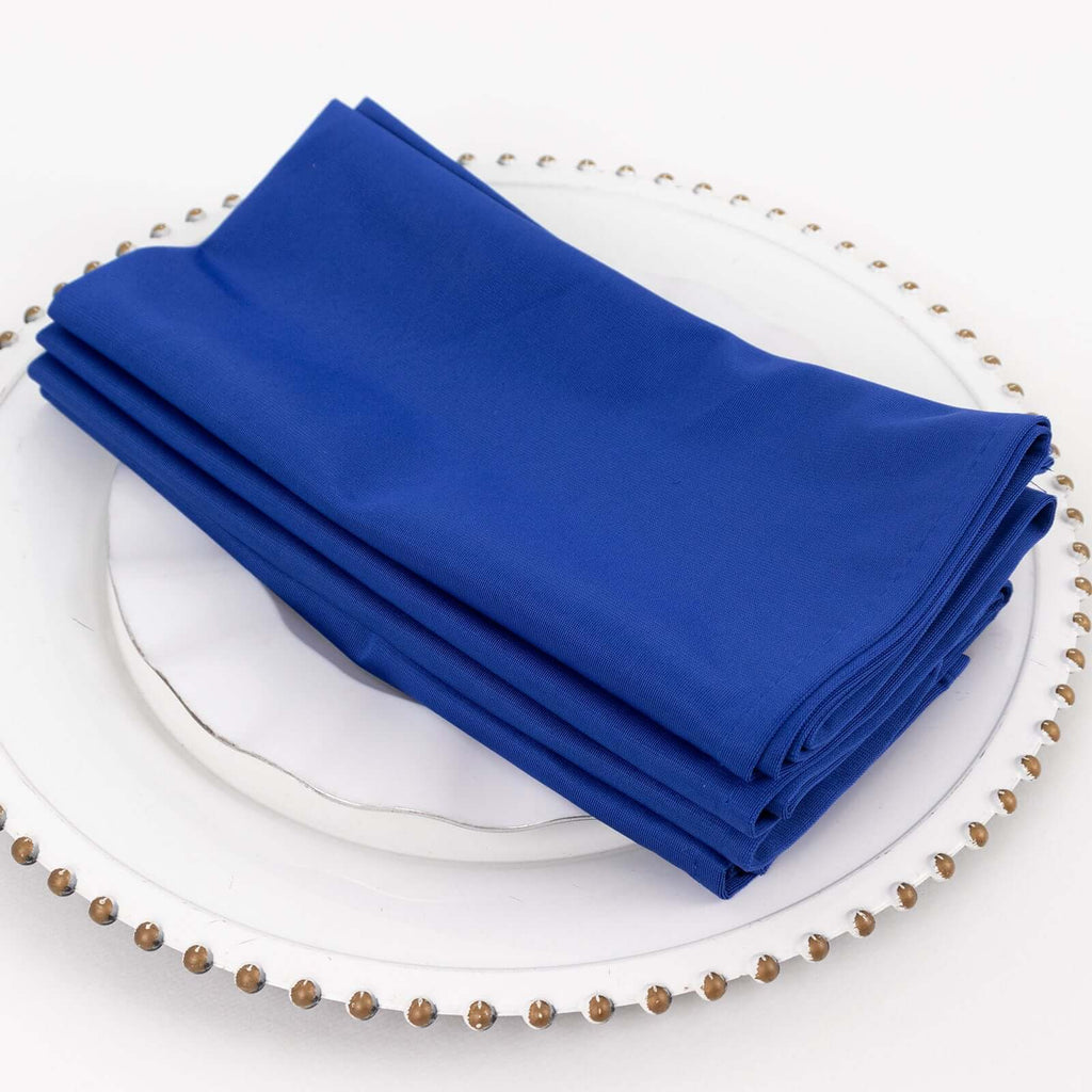 5 Pack Scuba 20"x20" Napkins Royal Blue - Durable & Reusable Dinner Napkins - Bell Racket Store