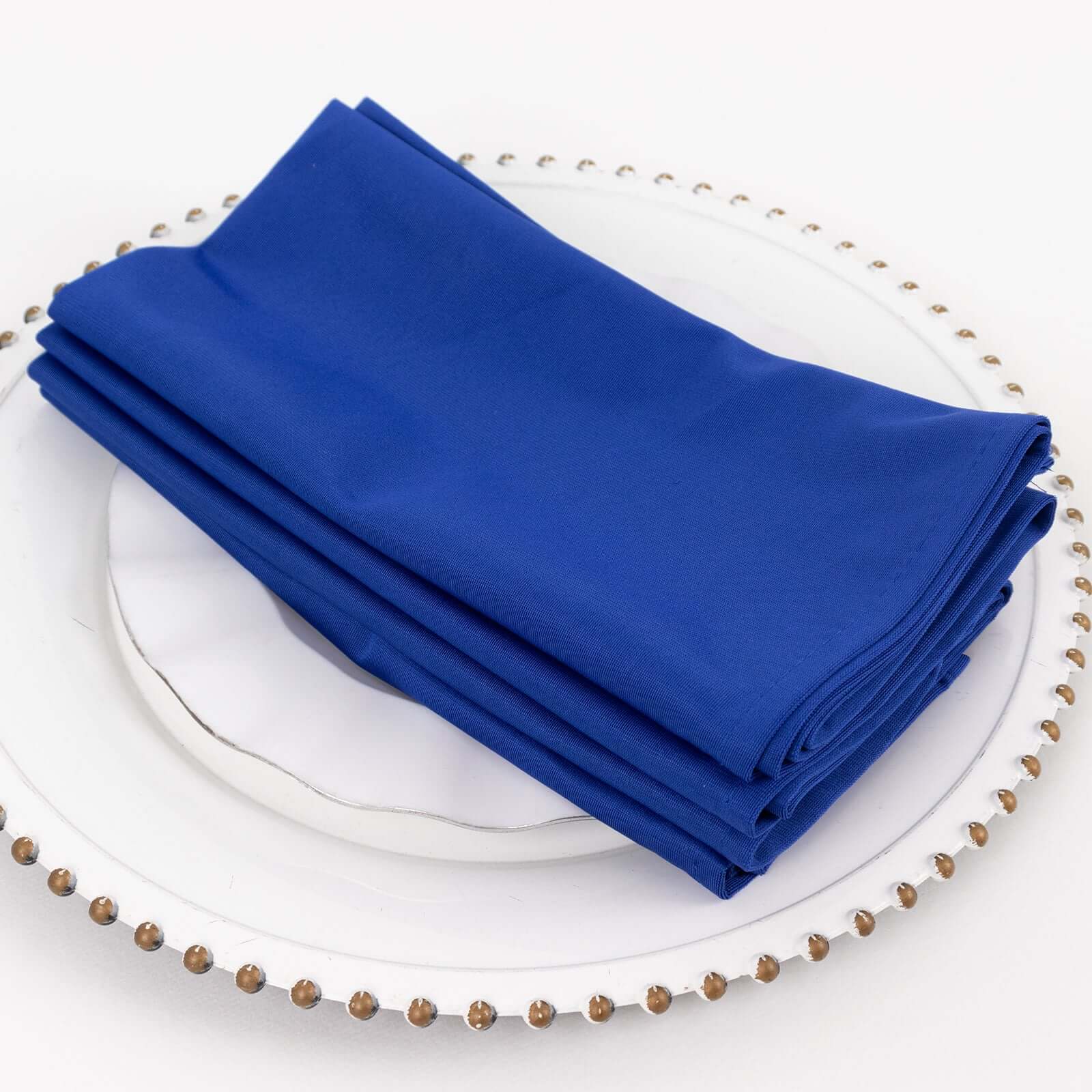5 Pack Scuba 20"x20" Napkins Royal Blue - Durable & Reusable Dinner Napkins - Bell Racket Store