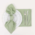 5 Pack Scuba 20"x20" Napkins Sage Green - Durable & Reusable Dinner Napkins - Bell Racket Store